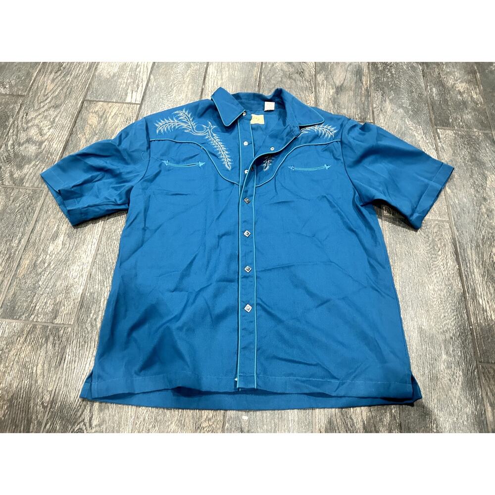 GENTLY USED SCULLY WESTERN BUTTON DOWN- LARGE